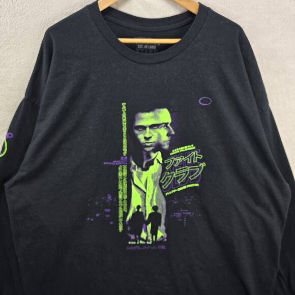 Rucking Fotten Fight Club Shirt Mens 4XL Black Movie Chuck Palahniuk Long Sleeve - Picture 4 of 9